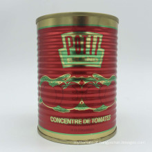 preço barato China fábrica Pure 28-30% brix lata enlatada com disco aberto fácil aberto Alimentos Tomate Pasta Pasta 400g tomate pasta